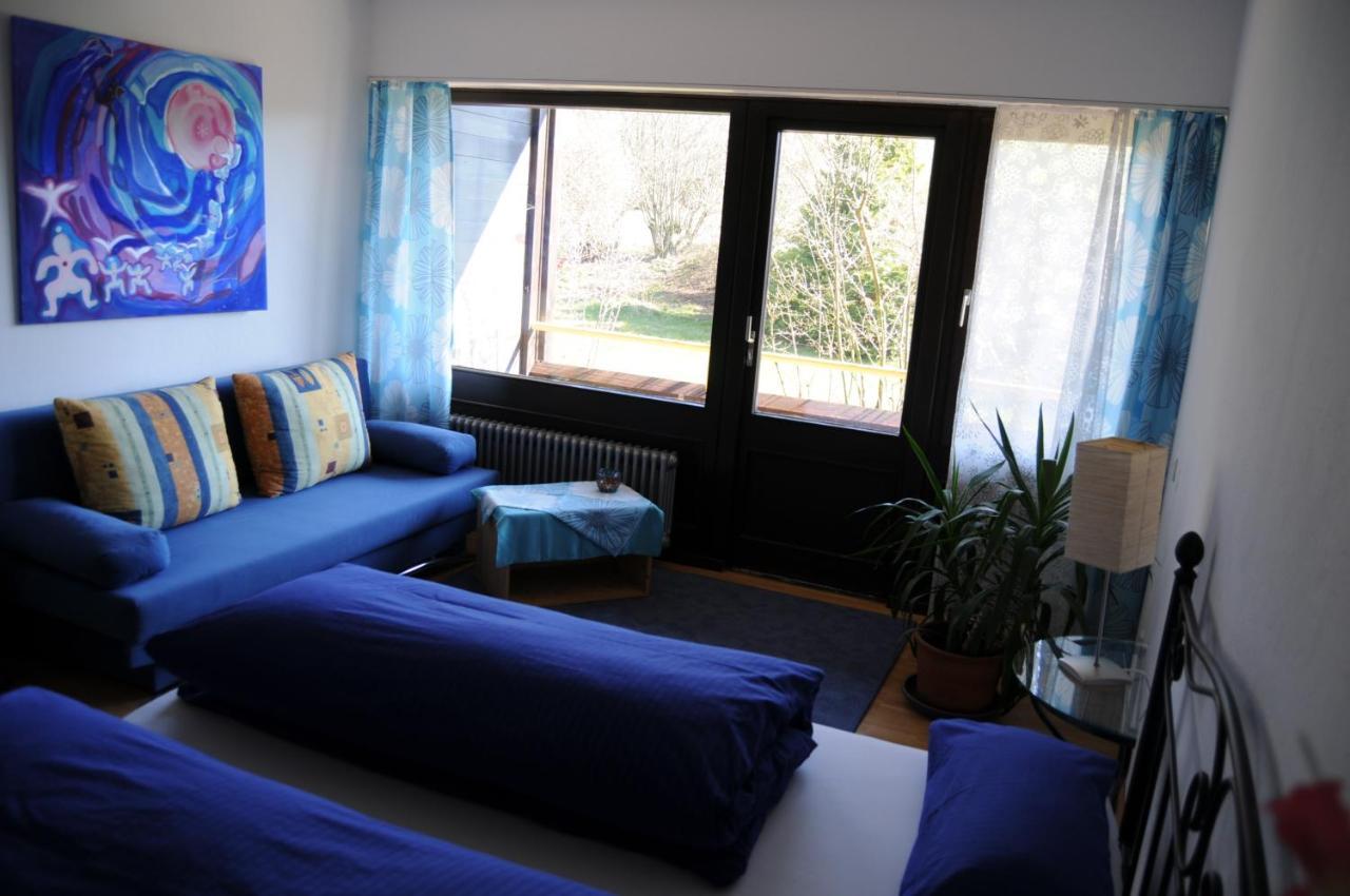 Doppelzimmer mit Balkon und Gartenblick